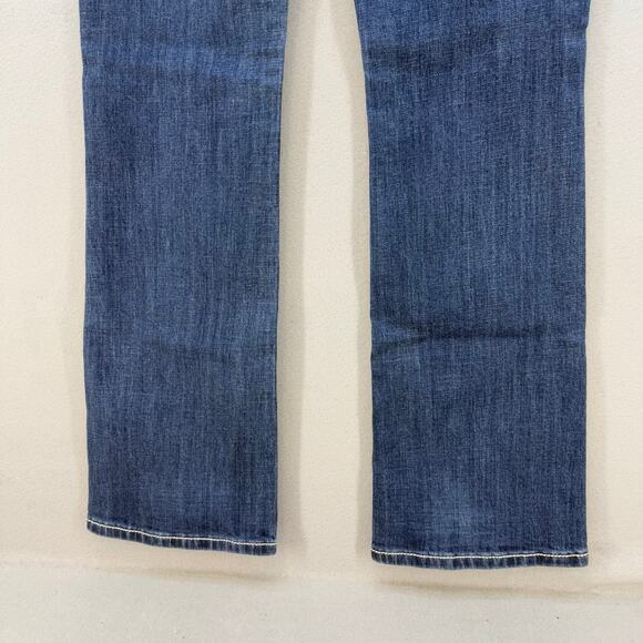 Miss Me Jeans Women's 29x34 (8) Blue Relaxed Boot Cut Crosses Western Bling - Picture 6 of 15